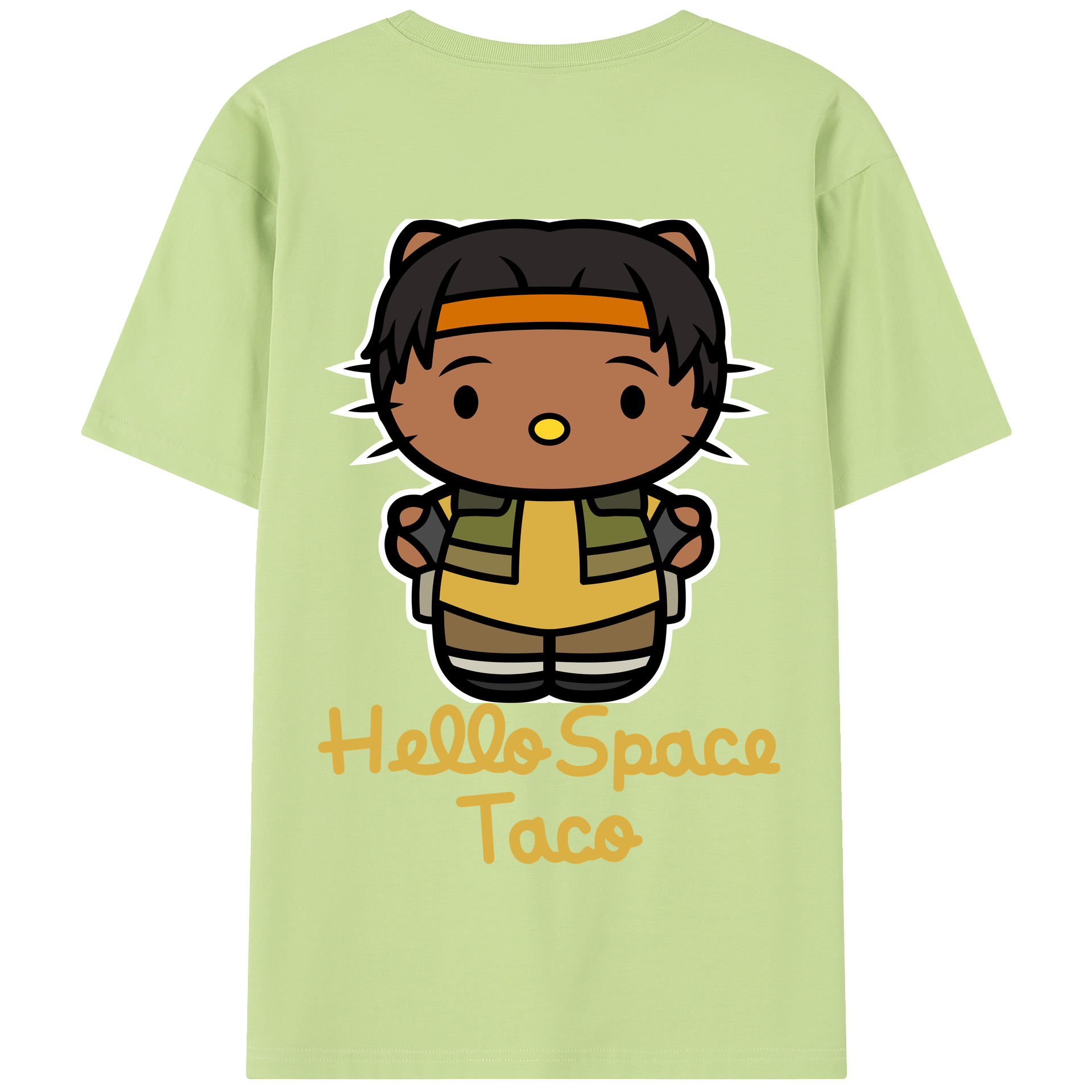 （画像用） Hello Kitty ハローキティ 綿100％半袖Tシャツ（背面プリント）
